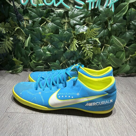 Nike Mercurial X Victory VI Neymar IC Indoor Soccer Shoes Mens Size 10.5 Blue main image 5
